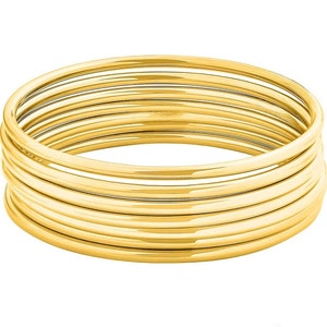 Pulsos de Oshun | Ochun Bangle Bracelets | Stainless Steel | Acero Inoxidable | Herramientas de Oshun | Ochun Tools