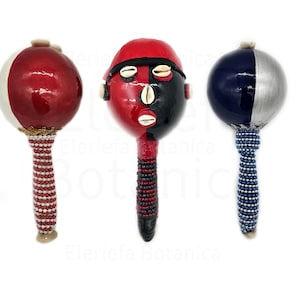 Maracas para santos, maraca para Orishas Maraca de elegua ogun ochosi Shango Yemaya Maraca De Elegua(Esu) - Elegua(Esu) Rattle