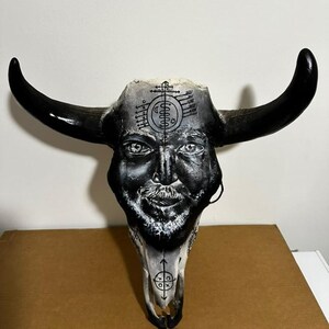 Cabeza de bufalo / toro para siete rayo / zarabanda / palo mayombe/  carga de palo / bull head for ganga / endoki / madre agua/  congo
