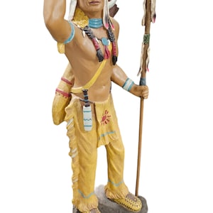 INDISCH standbeeld / Estatua de Indio Para Espiritu | indio con flecha | Guerrero-Indiaas standbeeld Estatua de Indio Santeria