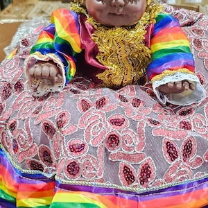 Muñeco grande para representacion espiritual para francisca /senteya / oya spirituality / representacion doll / egun / espiritu / conga