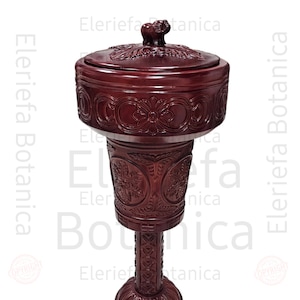 Batea de orula / Pilon y batea de shango tayado en madera, set of chango of wood / Orisha set | Chango tools | herramientas de Shango