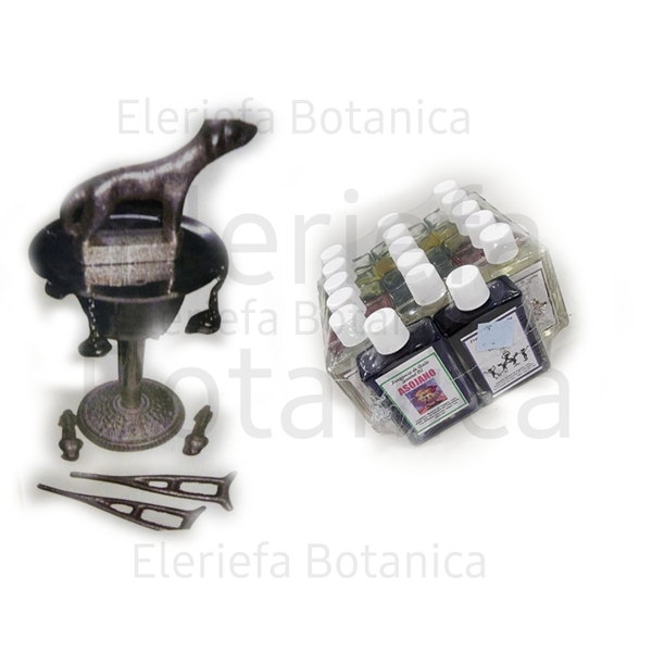 Set de San Lazaro Ozun y 17 aceites de Lazaro | Babalu Aye Asojano OBALUaye | set of 17 oils and tools | herramientas Osun y aceites