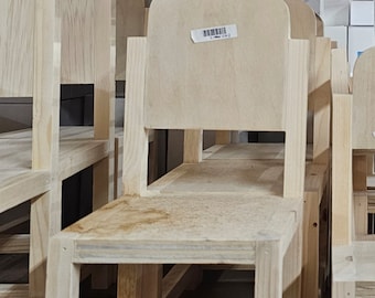 Małe drewniane krzesło - krzesło Silla de Madera pequeña | silla sillon para Espíritus | egun | palo | santeria | Tureta