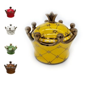 Sopera de Corona - Kronen-Terrine Sopera soperita jimagua ibeyi porcelana Porzellan | Soperas para santo, Sopera para Orula, Porzellan Terrine
