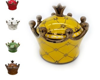 Sopera de Corona - Kronen-Terrine Sopera soperita jimagua ibeyi porcelana Porzellan | Soperas para santo, Sopera para Orula, Porzellan Terrine