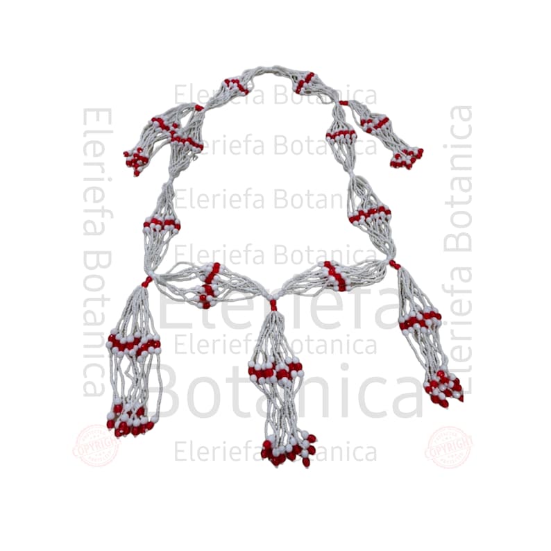 Collar de mazo para sopera de Obatala Ayaguna ,ocha griñan obamoro, alagema maso image 1