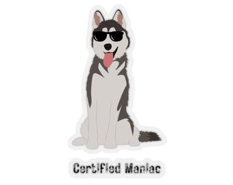 Husky Dog Funny Kiss-Cut Stickers