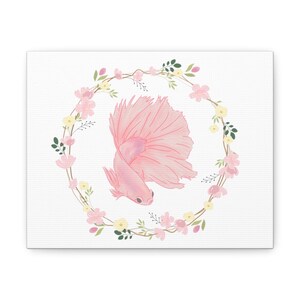 Blossom Betta Fish Floral - Canvas Picture Gallery Wrap