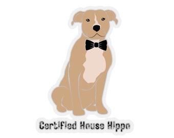 Pit Bull Dog Funny Kiss-Cut Stickers