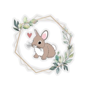 Cottontail Bunny Rabbit Pet Cute Kiss-Cut Stickers