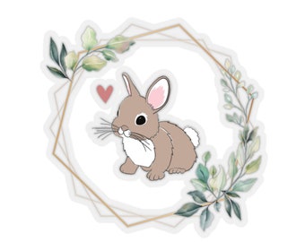 Cottontail Bunny Rabbit Pet Cute Kiss-Cut Stickers