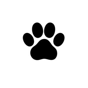 Paw Print Vinyl Decal | Custom Car Window Vinyl Sticker | Phone Case Sticker | Pet Cat Print Decal | Dog Paw Sticker | Animal Paw Vinyl