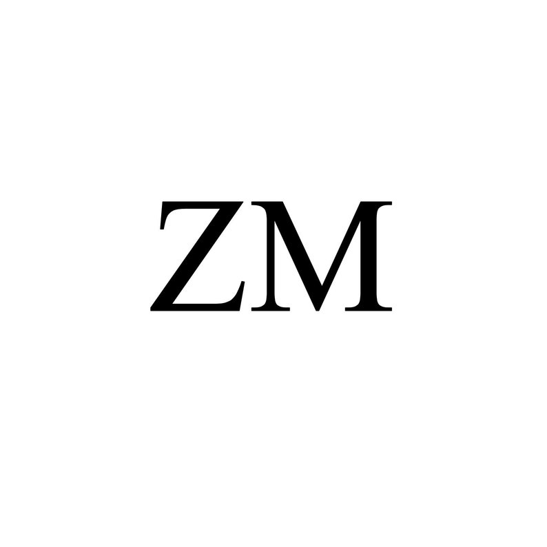 May include: Black and white text logo with the letters "ZM" in a simple, sans-serif font.