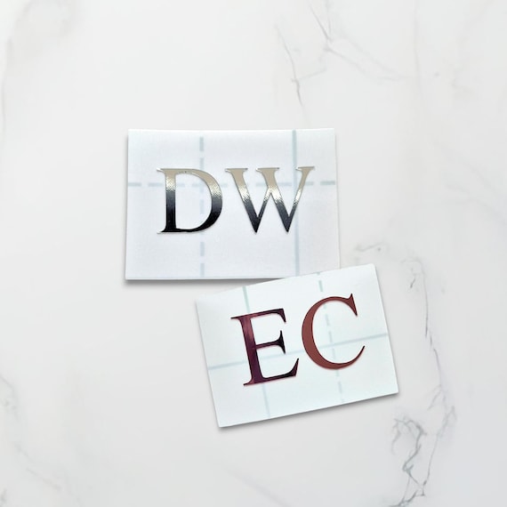 Personalised Initials Vinyl Decal | Custom Notebook Vinyl Stickers | Laptop Decal | Suitcase Sticker | Phone Case Sticker | Lunchbox Decal