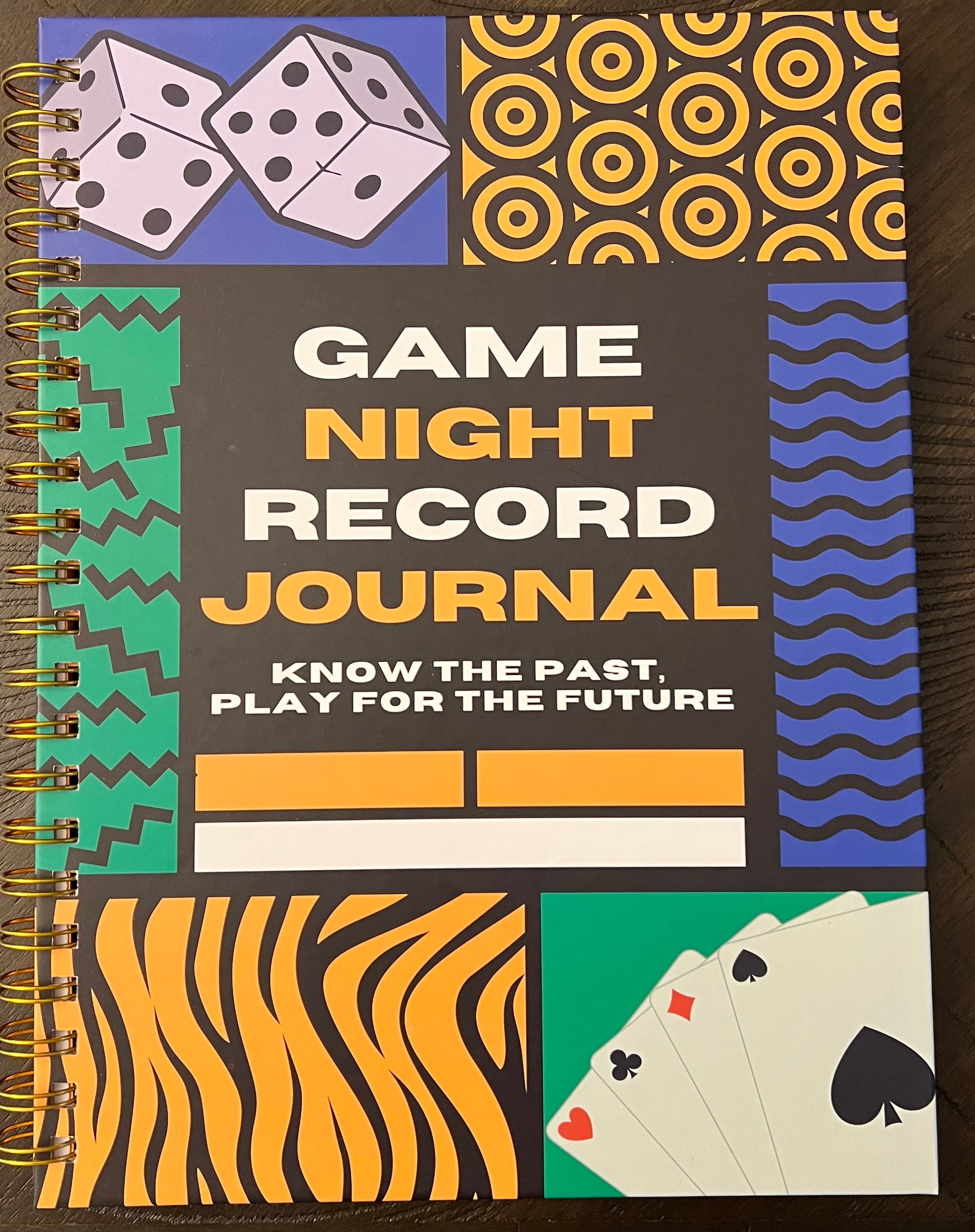 Family Game Night Spiral Journal, Record Score Fun Notebook Journal, Holiday Party Games, Score Keeper, Game Night Gift, Board Gamer Gift