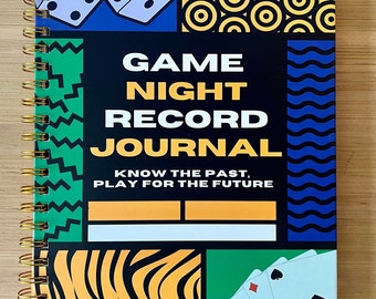 Journal intime à spirales pour soirées matchs en famille, carnet de notes amusant, jeux de société pour les fêtes, marqueur de score, cadeau pour une soirée match, cadeau pour joueur de société