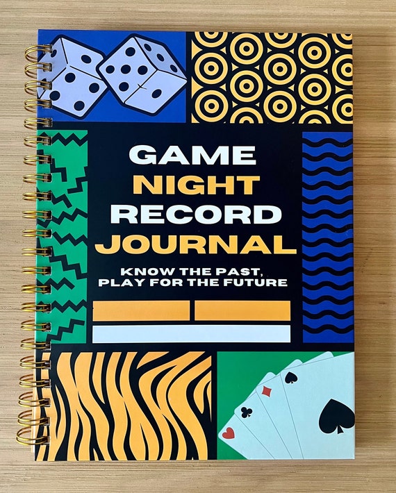 Family Game Night Spiral Journal, Score Keeper Notebook