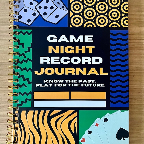 Family Game Night Spiral Journal, Record Score Fun Notebook Journal, Holiday Party Games, Score Keeper, Game Night Gift, Board Gamer Gift