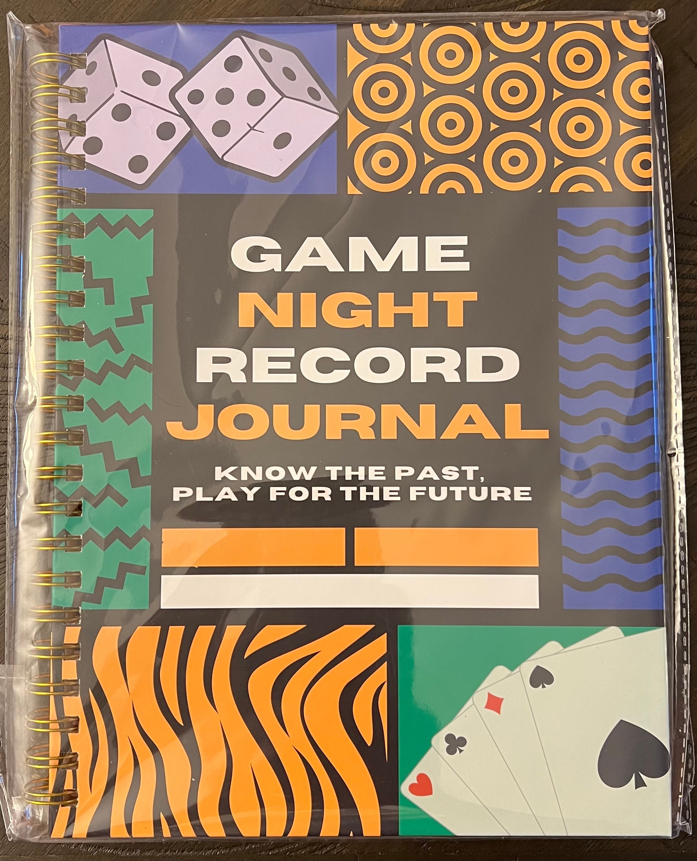 Family Game Night Spiral Journal, Record Score Fun Notebook Journal, Holiday Party Games, Score Keeper, Game Night Gift, Board Gamer Gift