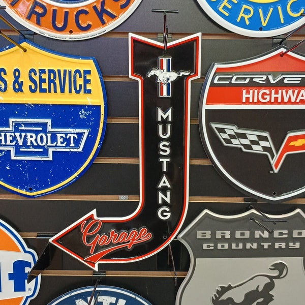 Ford Mustang Signs Ford Sign Metal Garage Signs for Men Man Cave Wall Decor Garage Wall Decor Gifts for Dad Gifts for him Outdoor Signs Auto