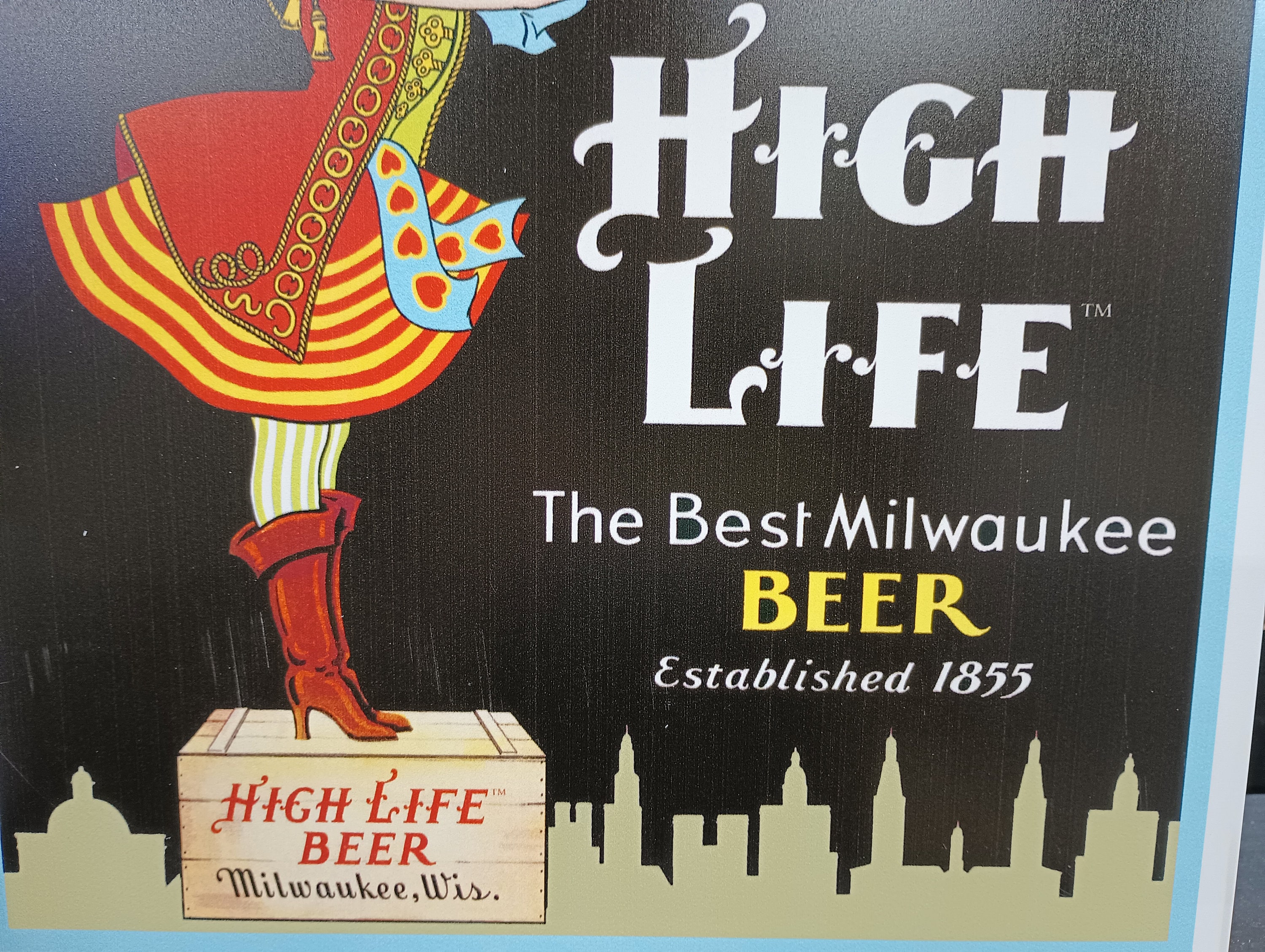 Miller High Life Metal Sign Miller Beer Signs Home Bar Decor Etsy