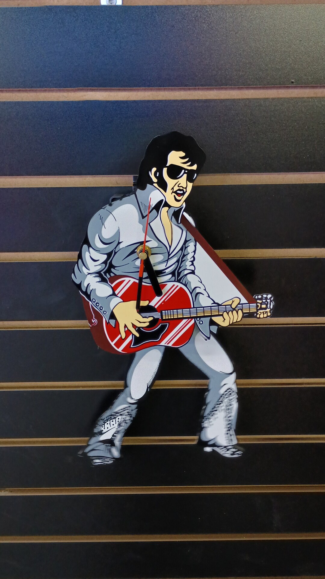 Elvis Presley Clock Rock Star Music Room Decor Pendulum Clocks Garage