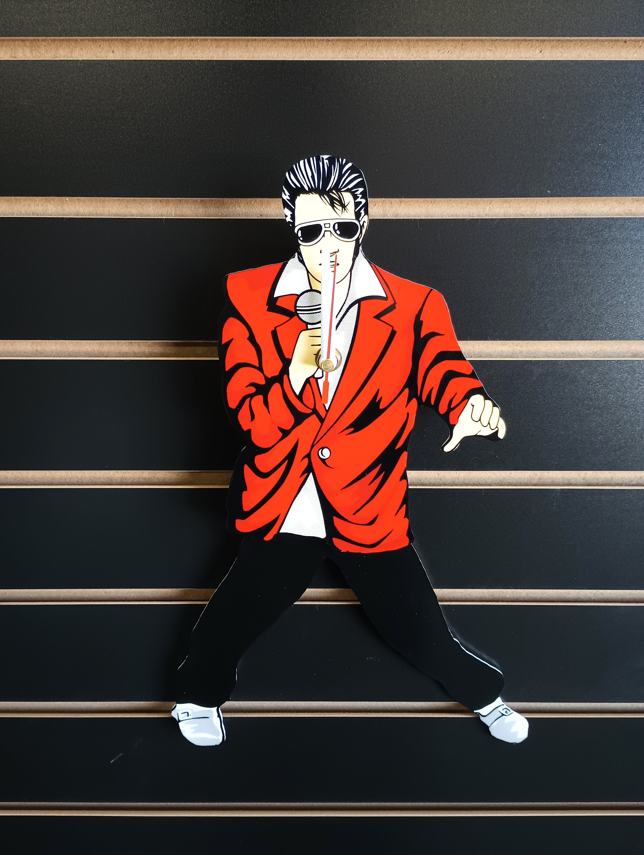 Elvis Presley Clock Rock Star Music Room Decor Pendulum Clocks Etsy