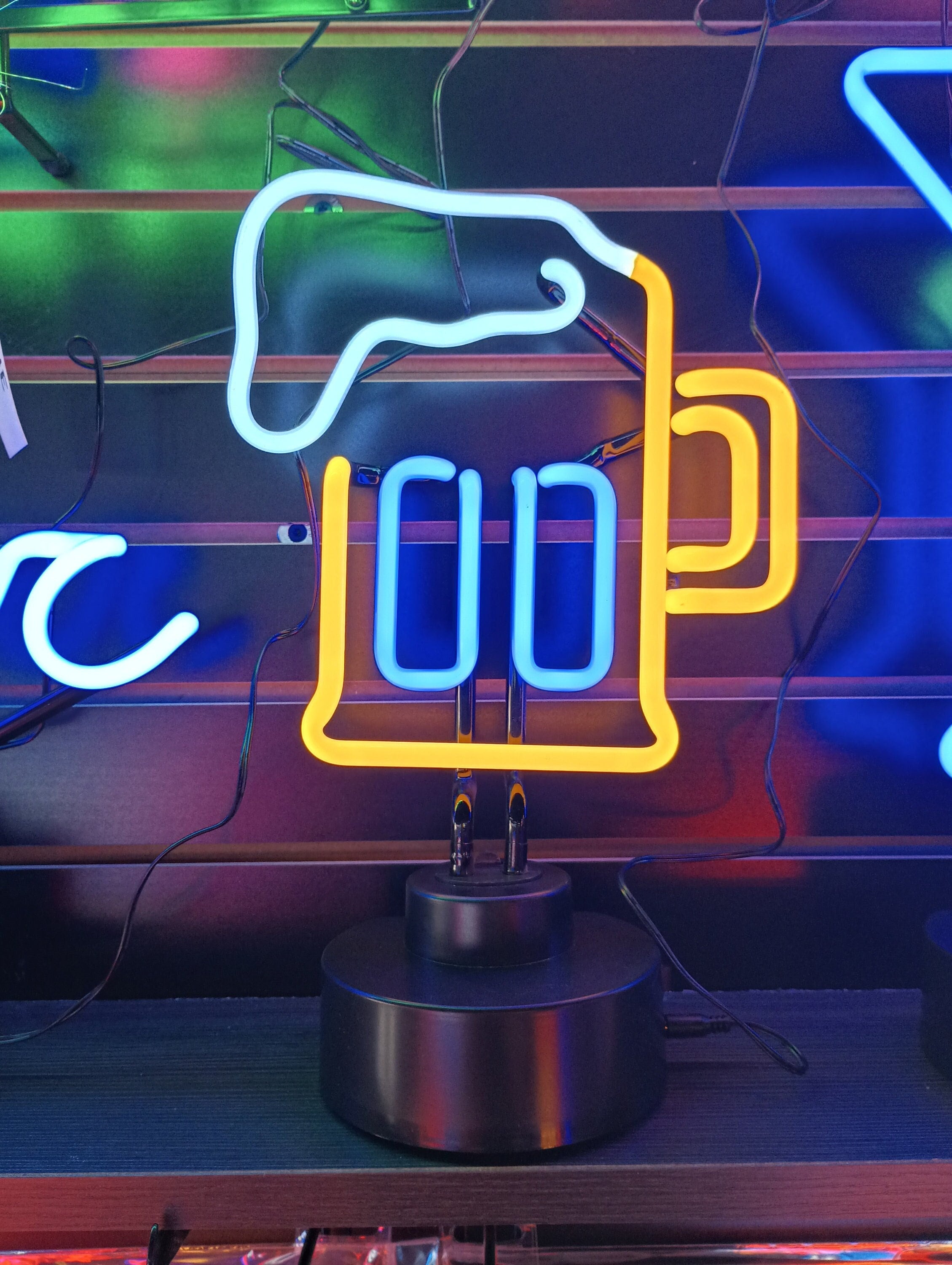 Beer Mug Neon Sign AUTHENTIC GLASS NEON Signs Home Bar Decor Etsy