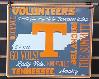 Tennessee Volunteers Signs University of Tennessee Alumni Gifts for College Students Dorm Decor College Sports Themed Bedroom Wall Decor