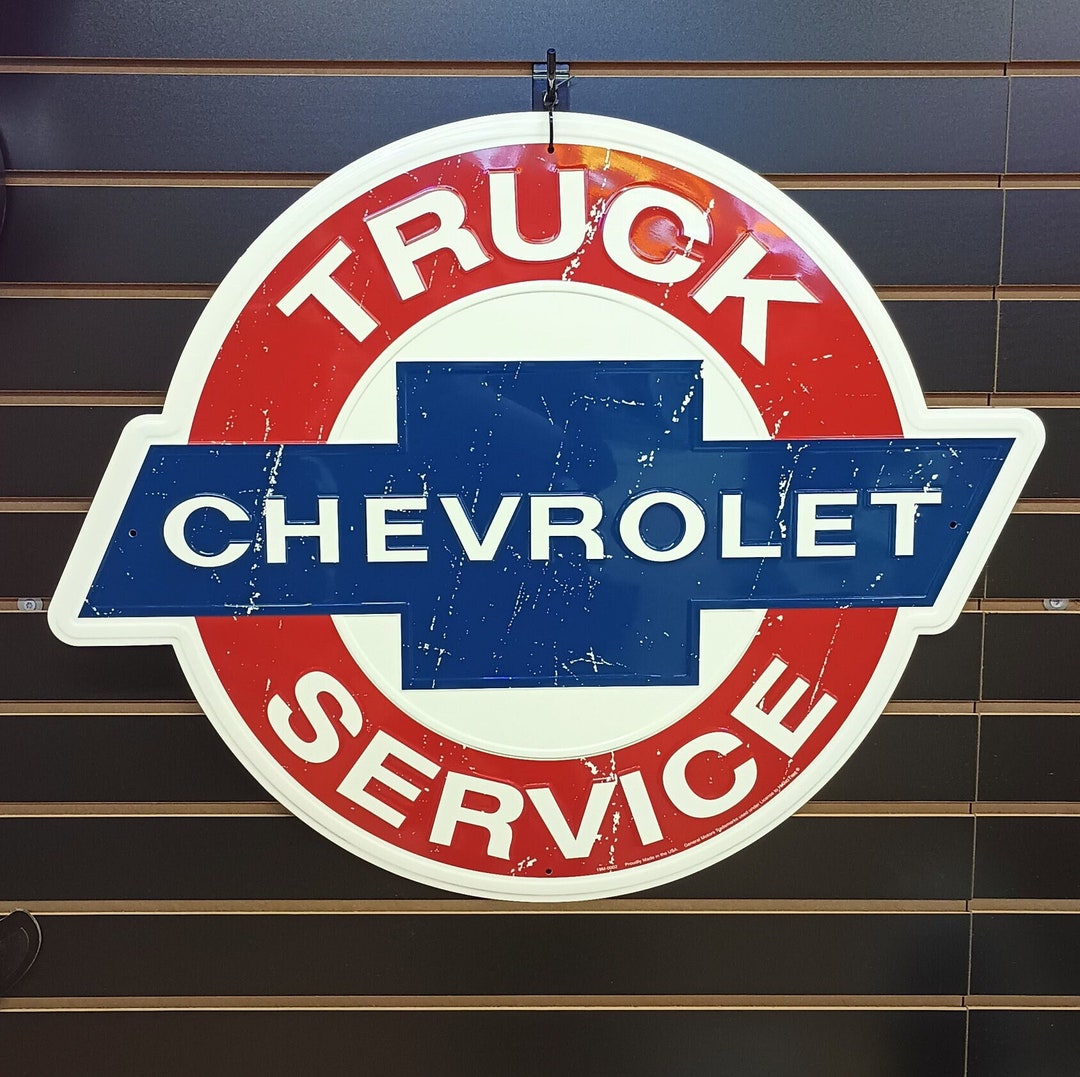Chevy Truck Signs Chevrolet Truck Service Metal Signs Garage Signs for