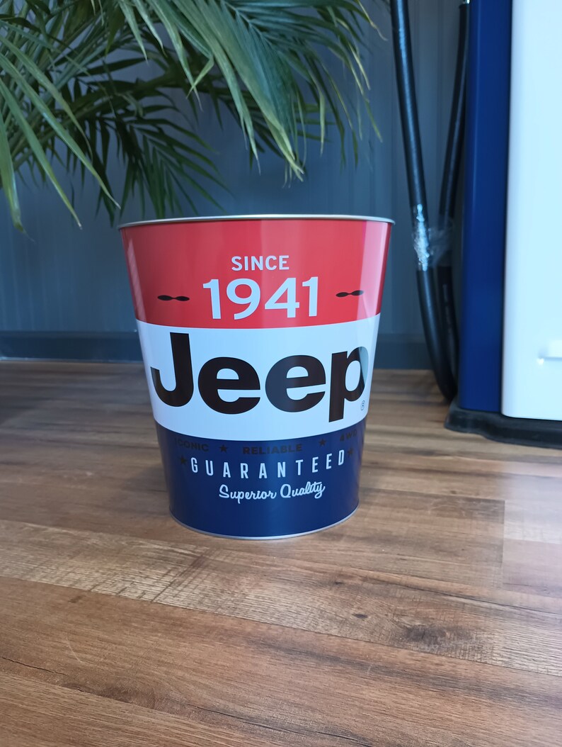 Small Jeep Garbage Can Office Trash Cans Garage Garbage Cans Etsy