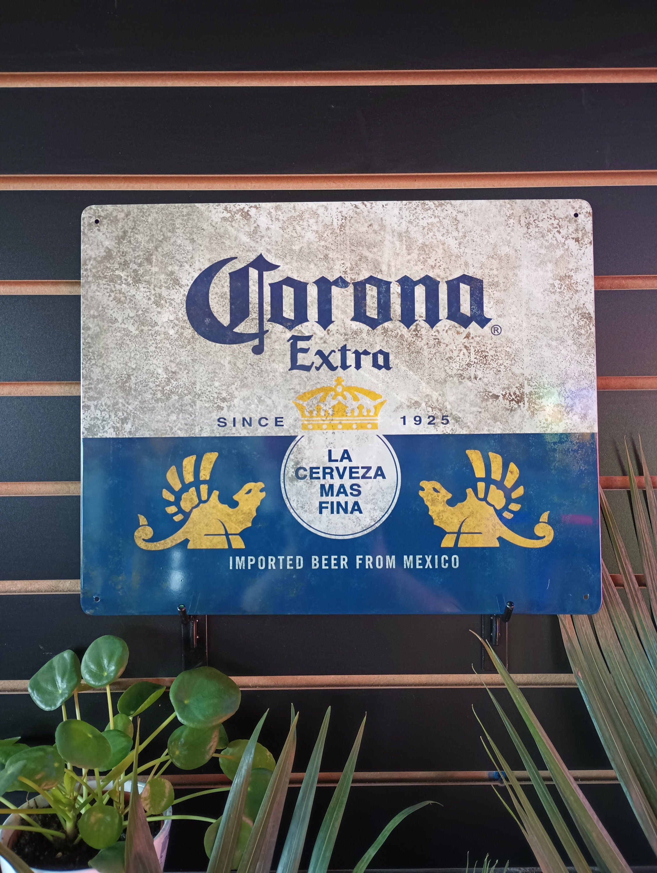Corona Metal Table Porcelain Tops-Mexican-Restaurant- Bar-30x30-Beer-Man  Cave-Patio Furniture-Vintage-Lot of 10
