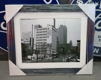 Vernors Factory Detroit Michigan Framed Photo Print Soda Advertising Collectibles Black and White Wall Decor Historic Detroit Vintage Photos