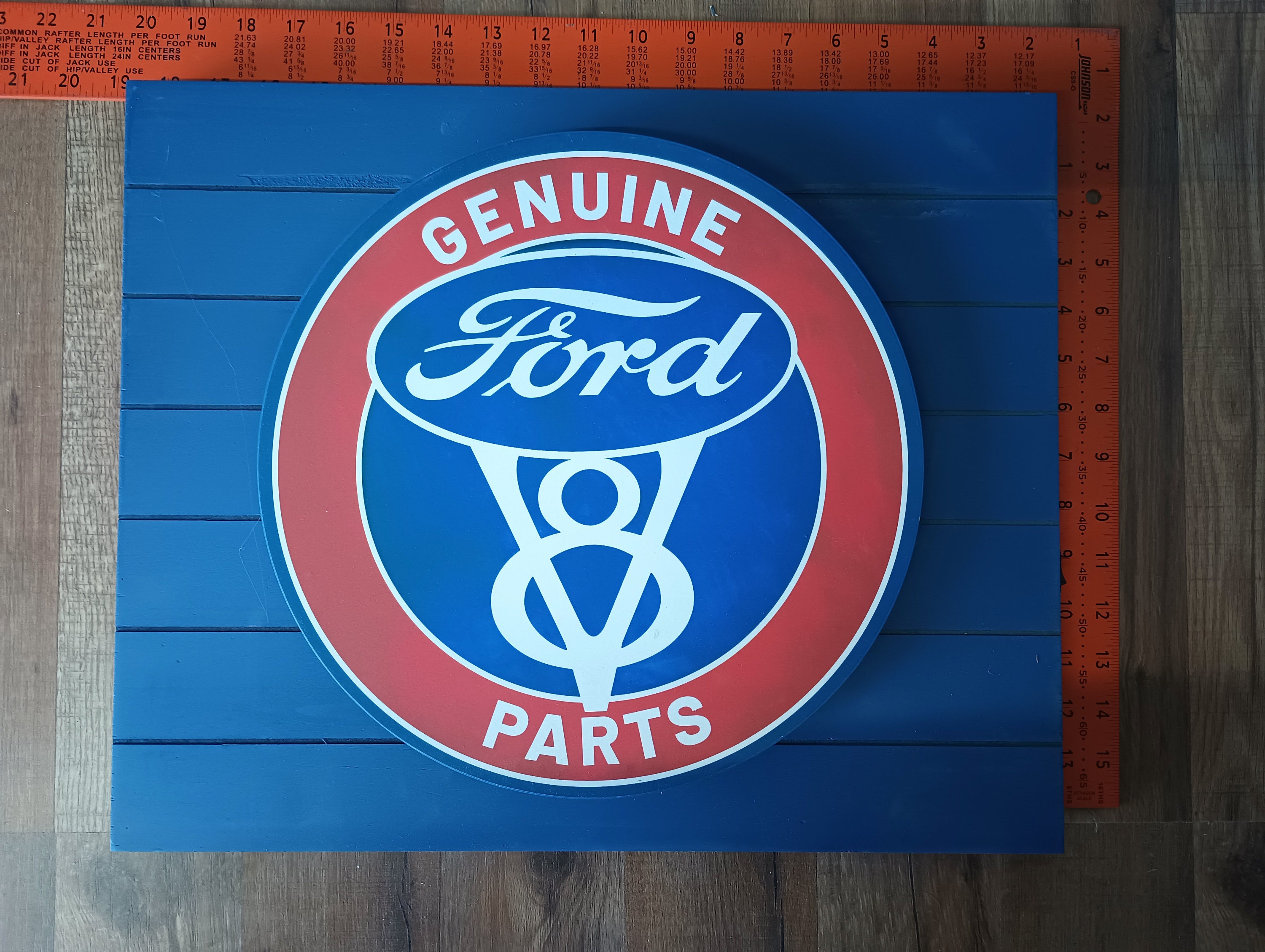 Ford V8 Backlit LED Sign Battery Operated Light up Garage Etsy