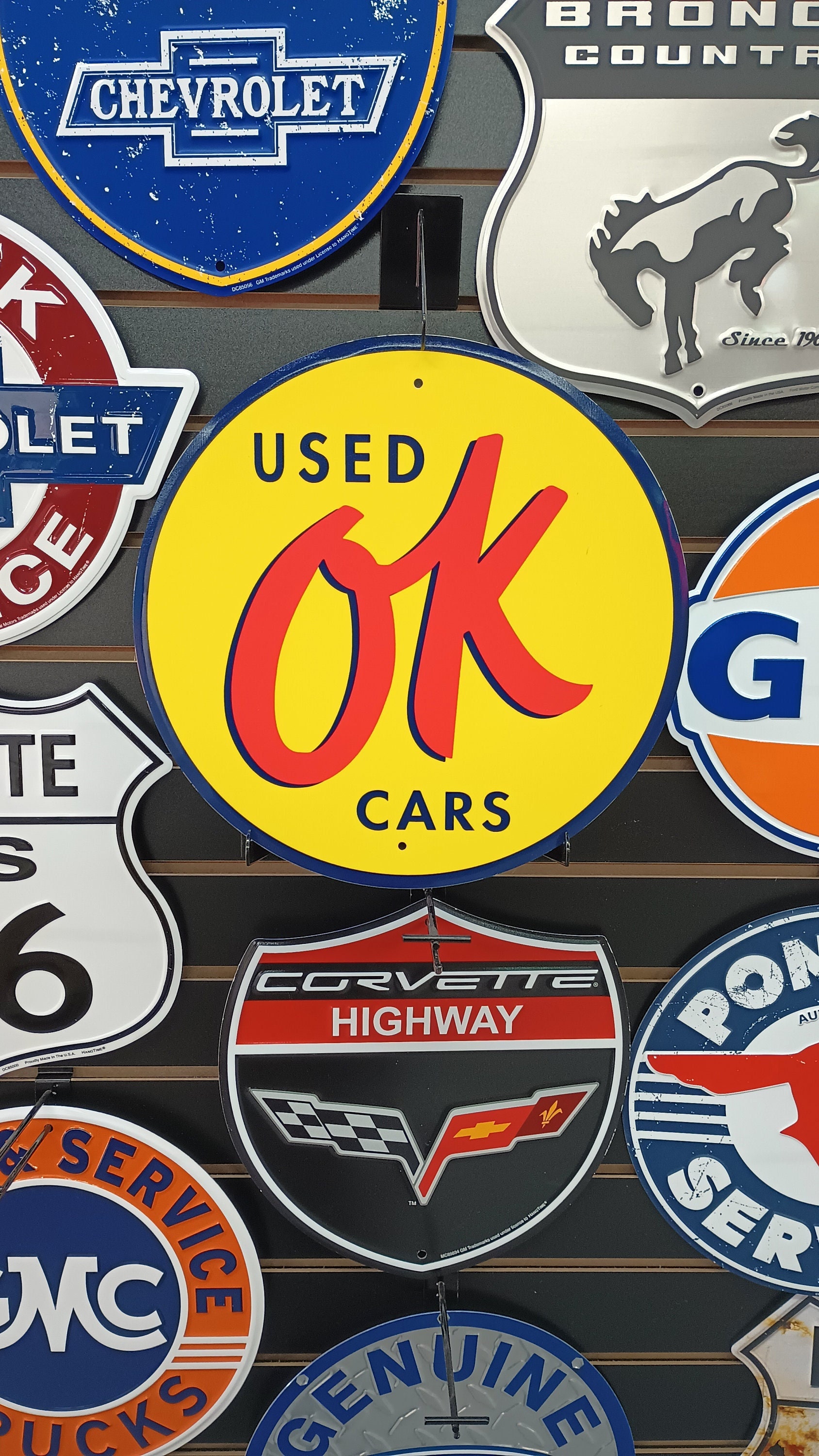 OK Used Cars Signs Chevy Dealership Signs for Garage Decor for Etsy