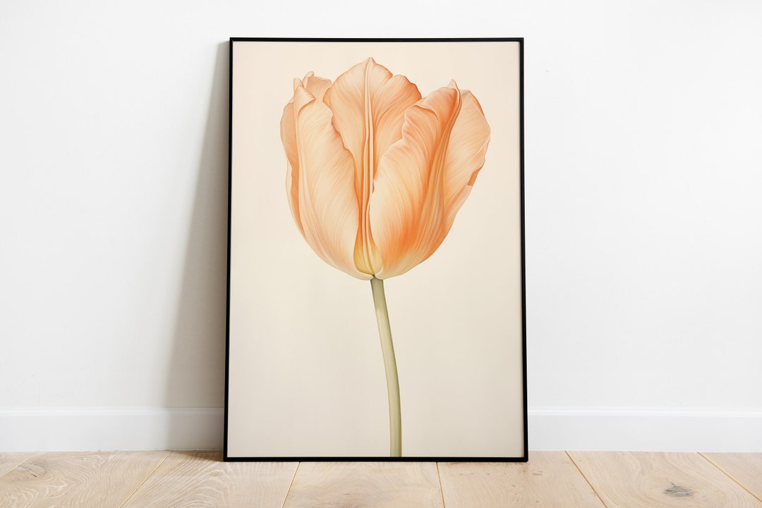 Tulip Wall Art, Printable Art, Digital Download, Flowers Print ...