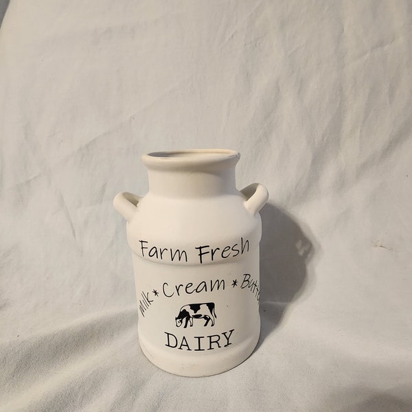 Farmhouse Miniarure Ceramic Milk Can