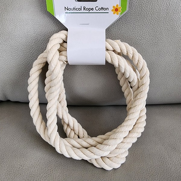 Nautical Rope Cotton Natural 11.1 ft ea