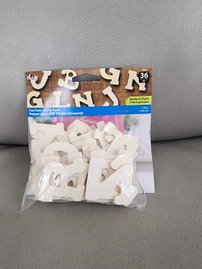 36 Pc Fun Font Letters - Etsy