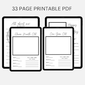 Printable Baby Book - Etsy