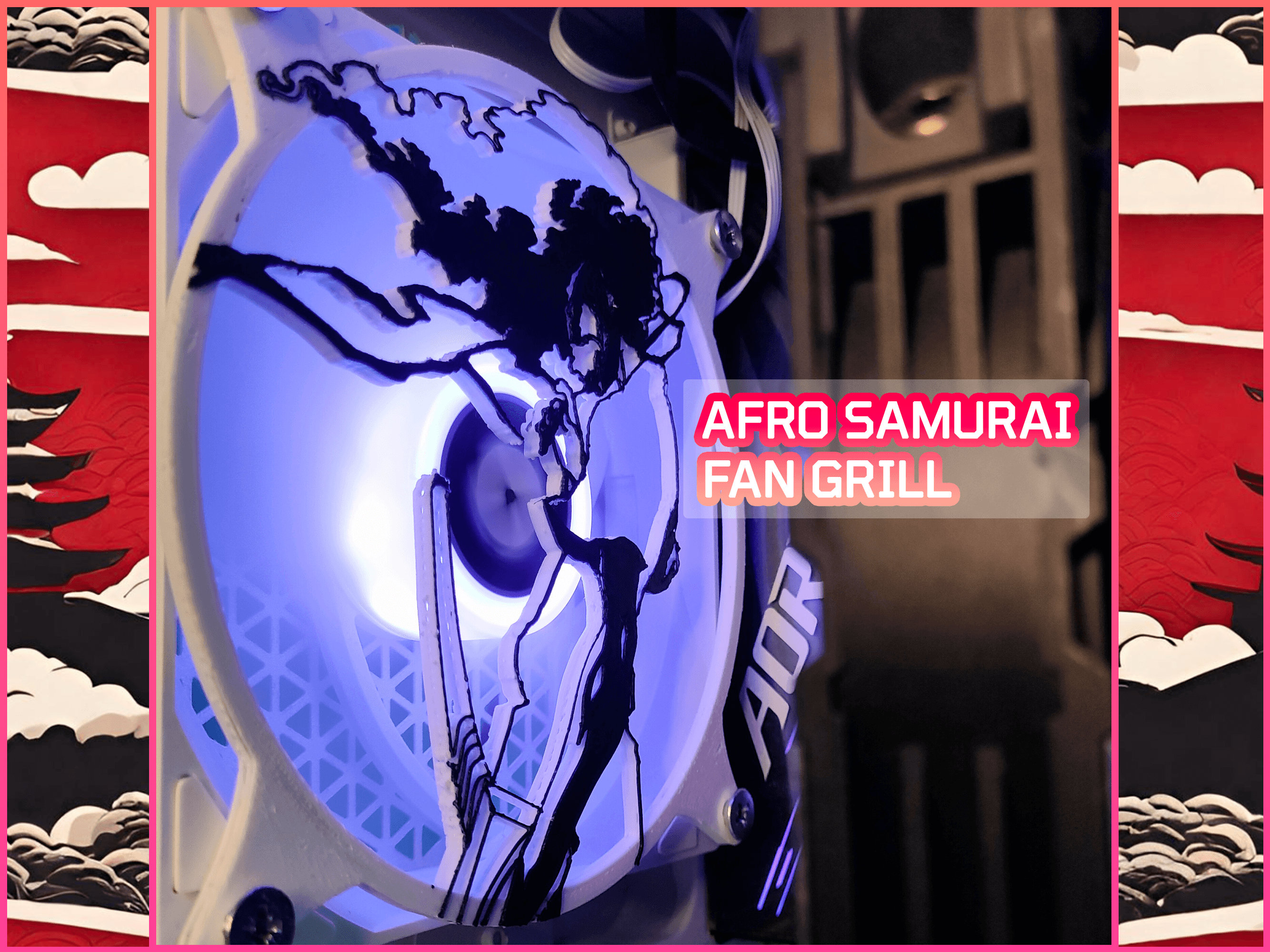 Samurai Afro Black Yasuke Sengoku Warrior Ronin Anime Fan Poster