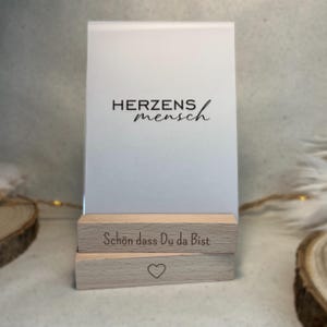 Kartenhalter Holz mit Gravur – Schön dass Du da bist – Tischkartenhalter Gäste – Tischdeko Hochzeit – Geschenk Holz – handgemacht