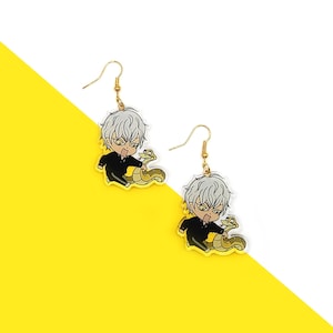 19 Days She Li Snake acrylic earrings