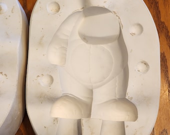 Vintage Slip Cast Mold- Ceramic- Stitched Rabbit Body- Kimple Molds