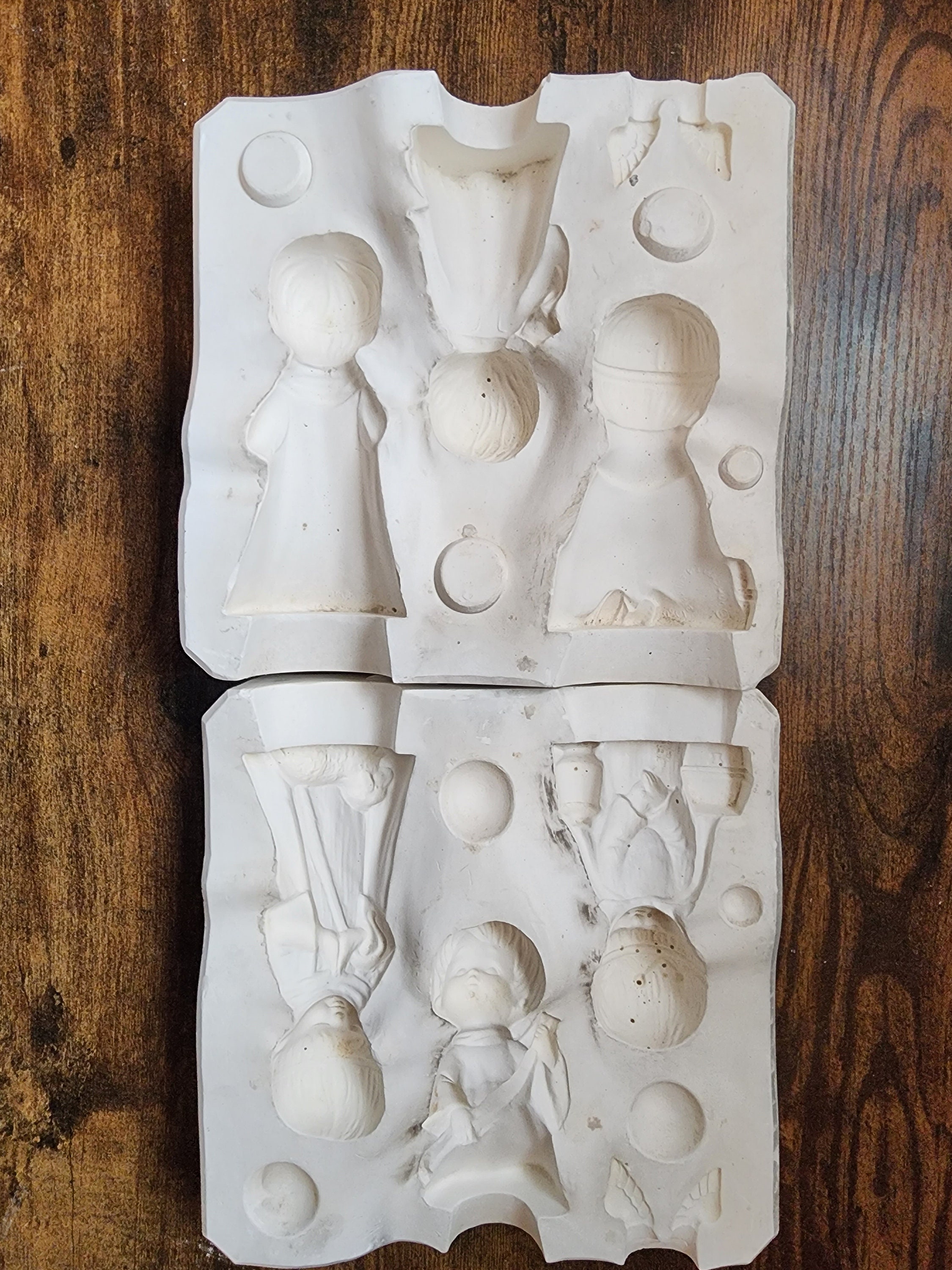 Vintage Slip Cast Mold- Ceramic- Nativity Kids- Duncan Molds - Etsy