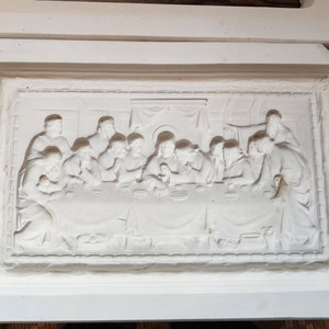 Vintage Slip Cast Mold- Ceramic- The Last Supper Plaque