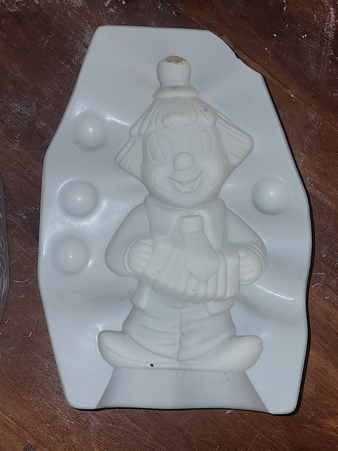 Vintage Slip Cast Mold Ceramic Clown Mcnees Mold Etsy