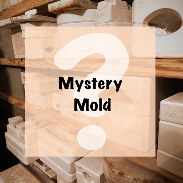 Medium Mystery Mold- Vintage Slip Cast Mold- Ceramic