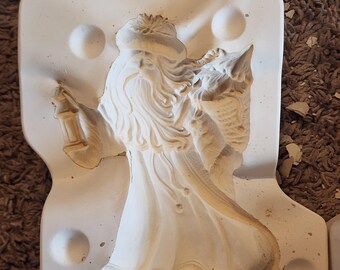 Vintage Slip Cast Mold- Ceramic- Christmas- Santa with Lantern- Gare Molds